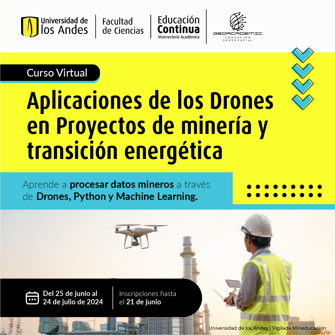 Aplicaciones de drones en proyectos minero-energéticos