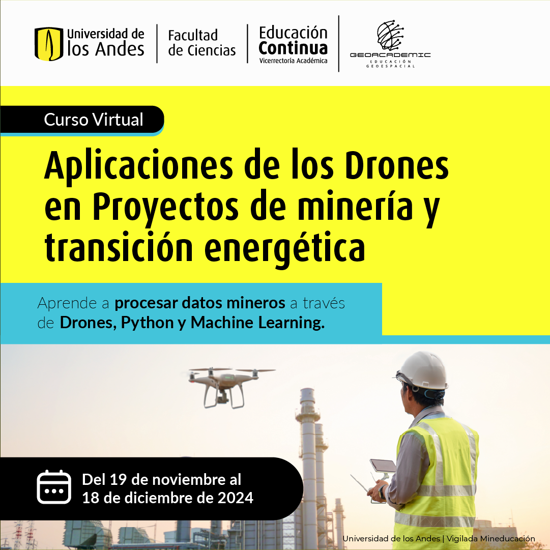 Curso: Aplicaciones de drones en proyectos minero-energéticos